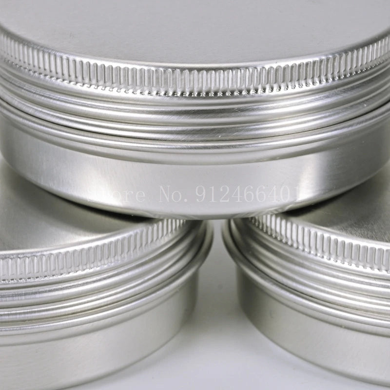 Empty Aluminum Tins with Screw Lids — Salve, Balm & Cosmetic Containers