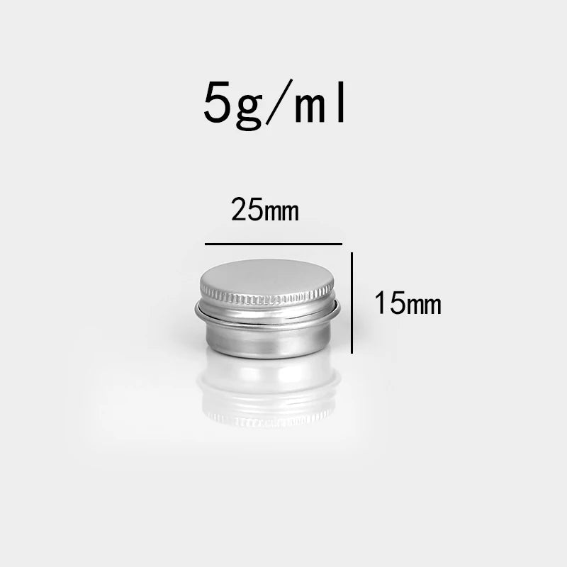 Empty Aluminum Tins with Screw Lids — Salve, Balm & Cosmetic Containers