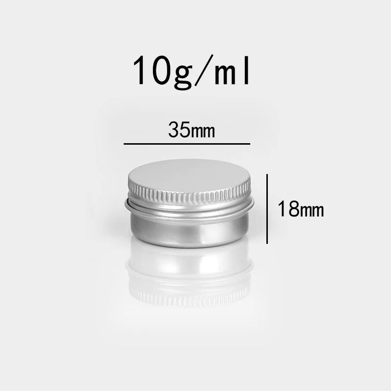 Empty Aluminum Tins with Screw Lids — Salve, Balm & Cosmetic Containers