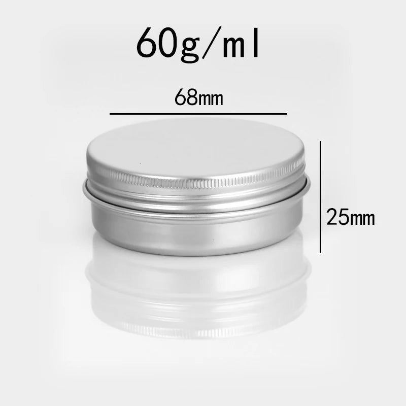 Empty Aluminum Tins with Screw Lids — Salve, Balm & Cosmetic Containers