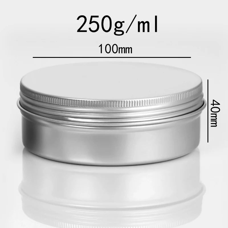 Empty Aluminum Tins with Screw Lids — Salve, Balm & Cosmetic Containers