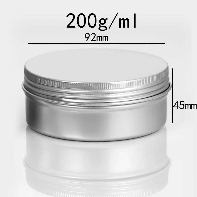 Empty Aluminum Tins with Screw Lids — Salve, Balm & Cosmetic Containers