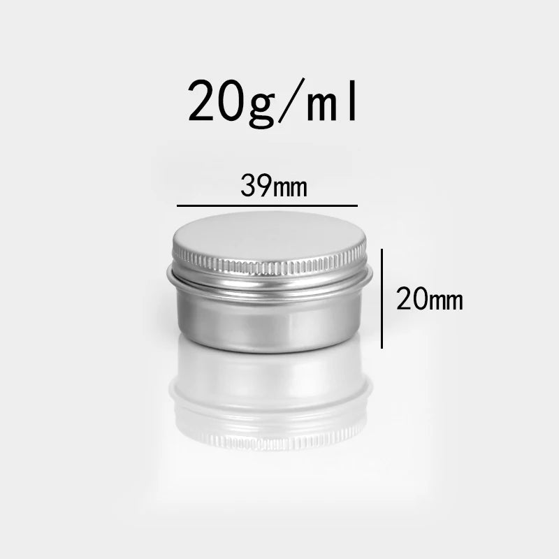 Empty Aluminum Tins with Screw Lids — Salve, Balm & Cosmetic Containers