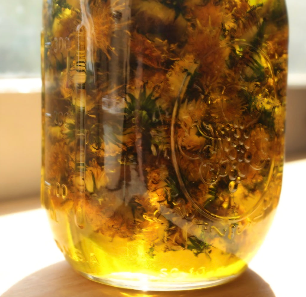Dandelion infused oil
