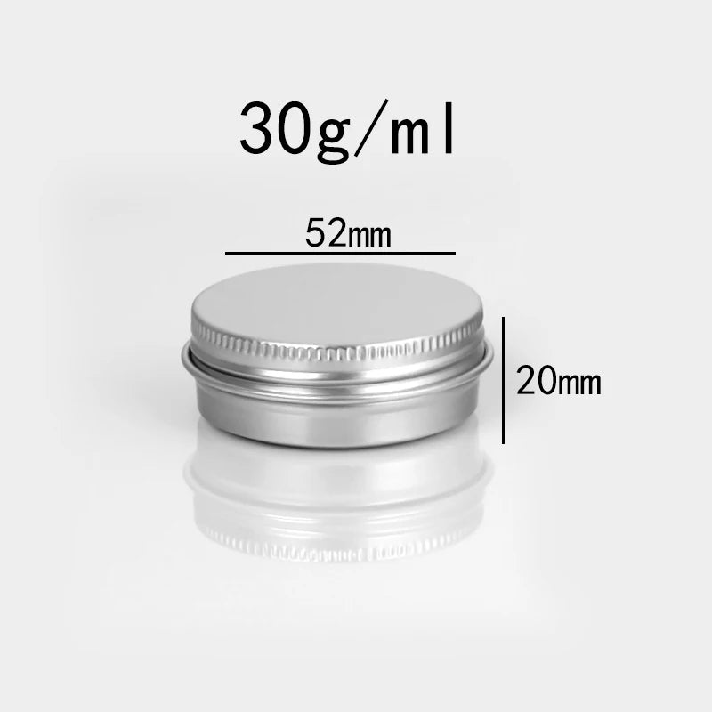 Empty Aluminum Tins with Screw Lids — Salve, Balm & Cosmetic Containers