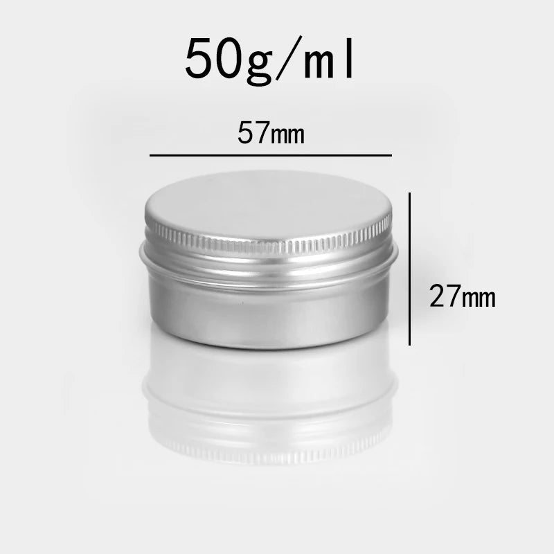 Empty Aluminum Tins with Screw Lids — Salve, Balm & Cosmetic Containers
