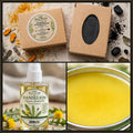 Men's Complete Care Set — Charcoal Turmeric Soap, Dandelion Oil and Plantain Salve