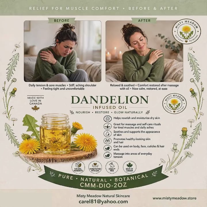 Dandelion infused oil