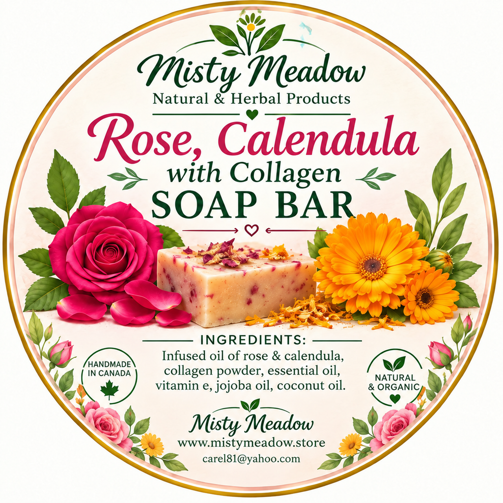 Rose & Calendula with Collagen Soap Bar, 3-Pack, 100 g Each
