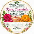 Rose & Calendula with Collagen Soap Bar, 3-Pack, 100 g Each