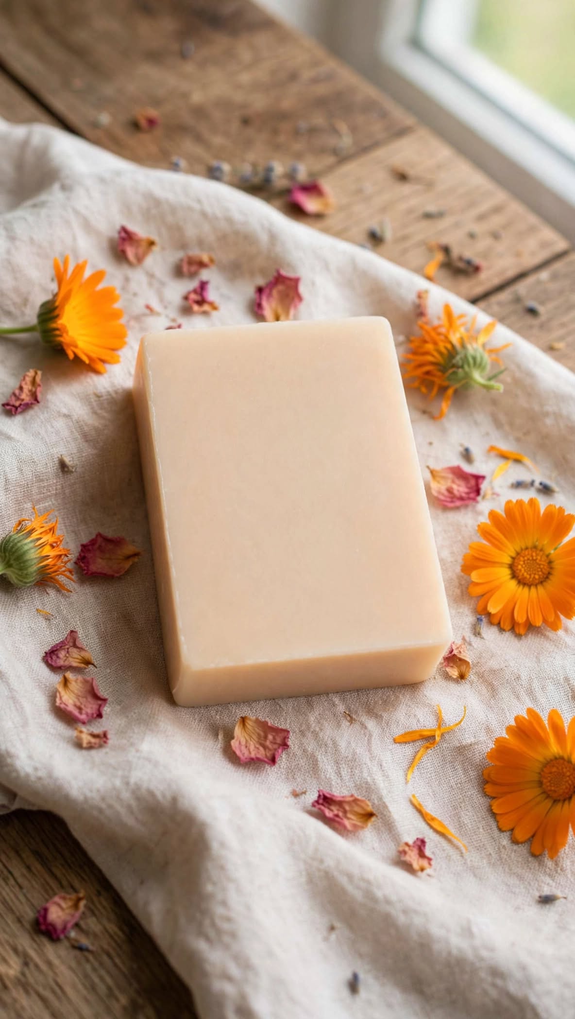 Rose & Calendula with Collagen Soap Bar, 3-Pack, 100 g Each