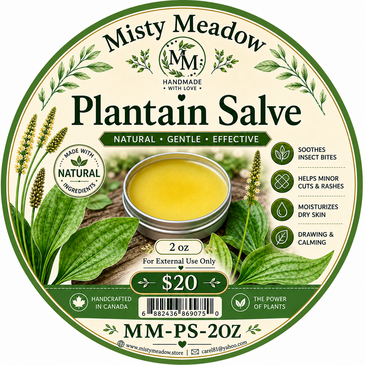 Plantain Salve "Natural Band-Aid"
