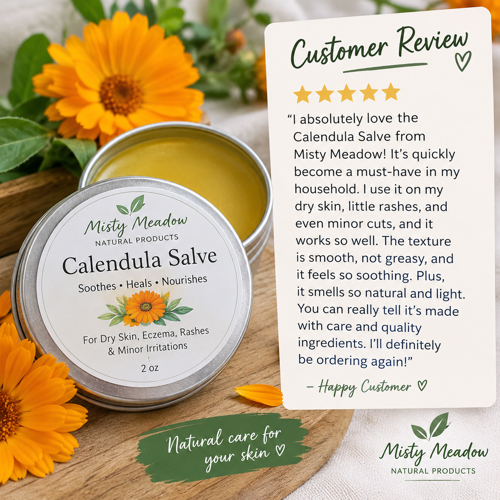 Calendula Salve | Ezcema Support Healing Balm |Soothing Salve
