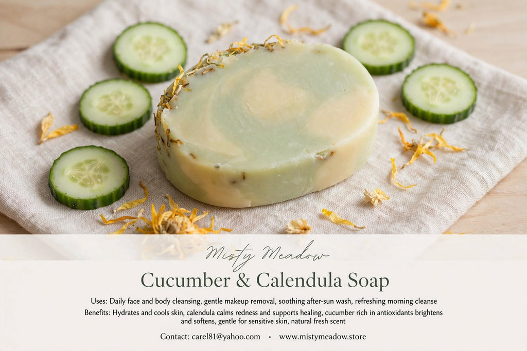 Cucumber & Calendula Soap Bar (2 pcs)
